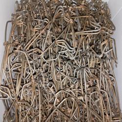 Lot de 260 palangres &agrave; pivot en acier inoxydable