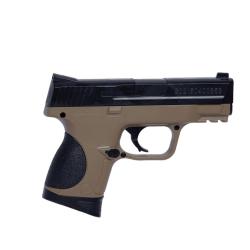 Smith & Wesson M&P9C Spring - Tan & Black - Cybergun