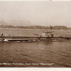 CPA - Marine de Guerre - SOUS-MARIN " MARSOUIN " - N&deg;6001