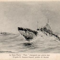 CPA - Marine de Guerre - SOUS-MARIN " Thon " - N&deg;6002