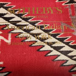 Catalogue vente "SOTHEBY'S" sur l'art Am&eacute;rindien.. 1991