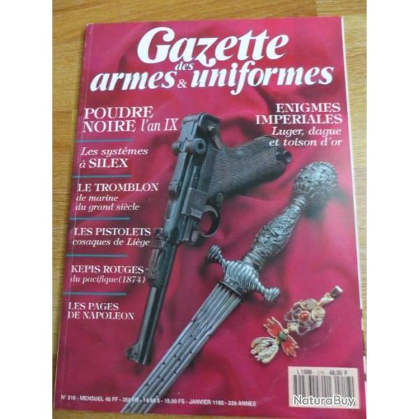Gazette des armes et des uniformes N� 218