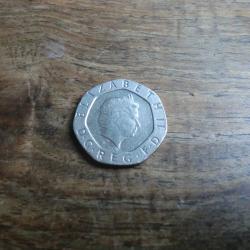 monnaie g bretagne 20 pence 2002