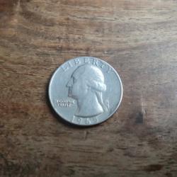 monnaie quarter dollard 1965