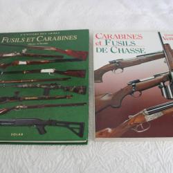Lot 2 livres Fusils et carabines