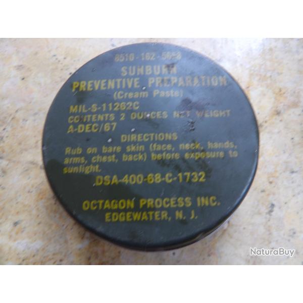 cr�me solaire Vietnam US army 1967 1968 USmc Marine id�ale pour poser sur casque