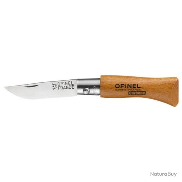 Couteau de poche Opinel Tradition Carbone - N�2 / 8 cm