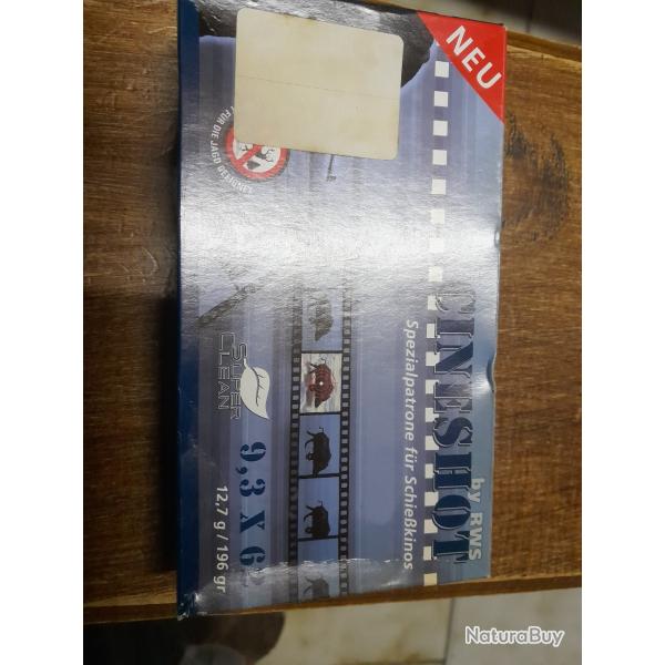 1 boite de 20 munitions RWS Cin�shot calibre 9,3 X 62 ou 12,7 grammes.