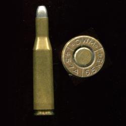 6.5 x 54 Mauser K (court) - RARE calibre allemand - marquage : DWM/457A/6.5x54/