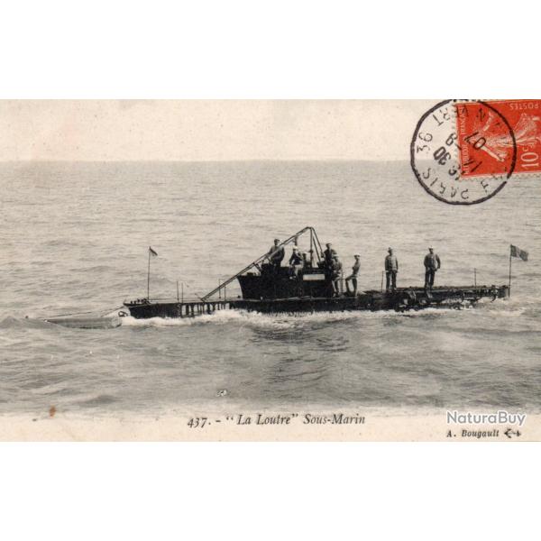 CPA -Marine de Guerre - "  La Loutre " SOUS-MARIN -  N�6003