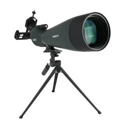 Longue-Vue HD 25-75x100 BAK4 FMC avec Tr&eacute;pied et Adaptateur Smartphone pour Chasse Observation Tir