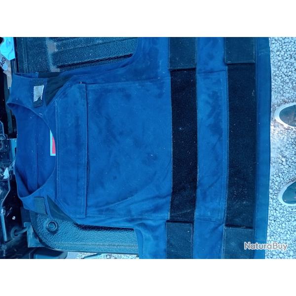 GILET PARE BALLES TETRANIKE BLEU PORT DISRET EN KEVLAR TAILLE M