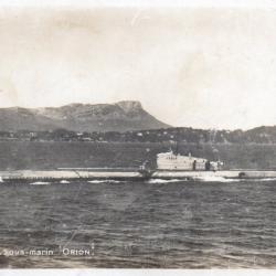 CPA -Marine de Guerre -  SOUS-MARIN " ORION "- N&deg;6008