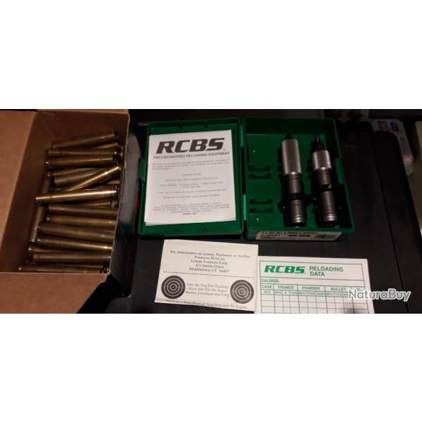 Outils RCBS 9,3X74R et 50 �tuis.