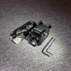 Lampe double laser SFD-250 RICHFIRE / Lampe : 500 lumens / Mode strobo / Laser : Rouge & Vert