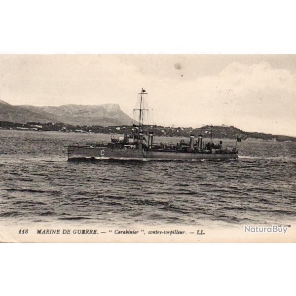CPA -Marine de Guerre -  Contre - Torpilleur " Carabinier " - N�6011