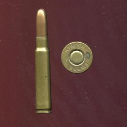 8 x 56 Mannlicher Schoenauer - int&eacute;ressant marquage : KYNOCH 8 mm M.S - balle nickel plointe plomb