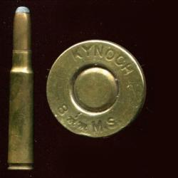8 x 56 Mannlicher Schoenauer - marquage : KYNOCH 8 mm MS  - balle cuivre pointe plomb