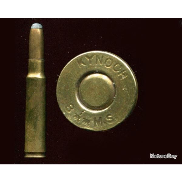 8 x 56 Mannlicher Schoenauer - marquage : KYNOCH 8 mm MS  - balle cuivre pointe plomb
