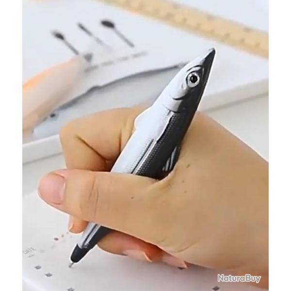 1 STYLO POISSON 13 CM DE LONG ET 25MM DE LARGE COULEUR ALEATOIRE