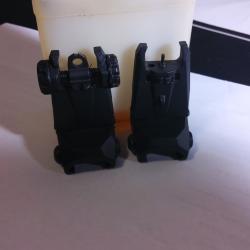 ORGANES DE VIS&Eacute;E HAUTS PICATINNY RABATTABLES TYPE AR15 SABER GEARS