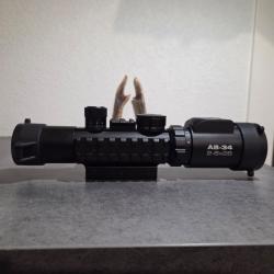 LUNETTE KONUS AS34 2-6X28 ILLUMIN&Eacute;E