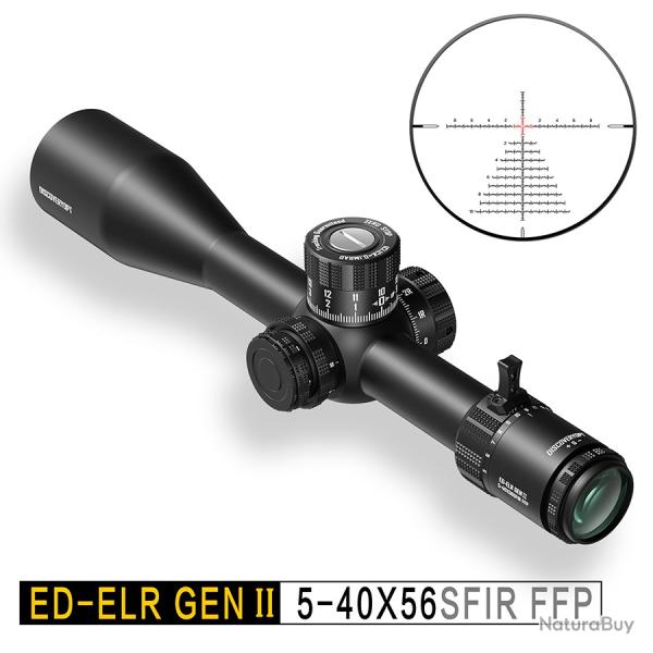 DISCOVERYOPT DISCOVERY LUNETTE ED-ELR GEN2 5-40X56SFIR FFP-MRAD 35MM BIENTOT DISPONIBLE