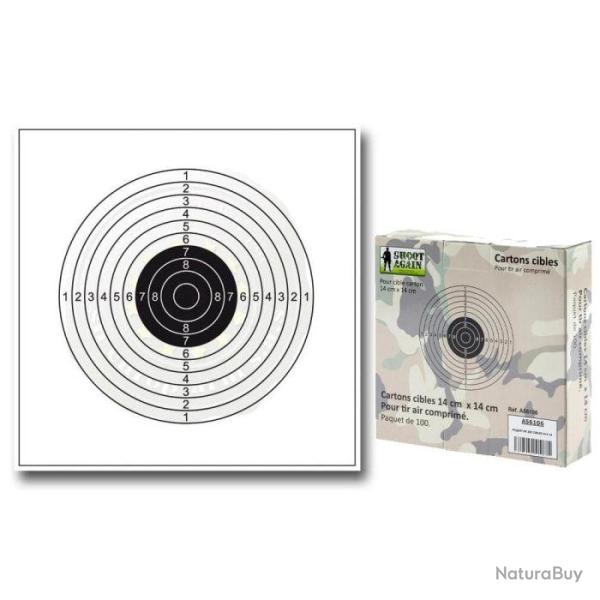 Cibles cartonn�es Shoot Again 14 x 14 cm - Par 100 Default Title