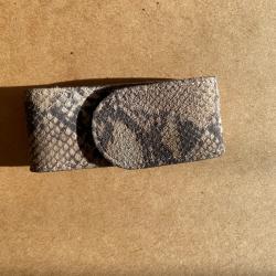 &Eacute;tui toile et cuir