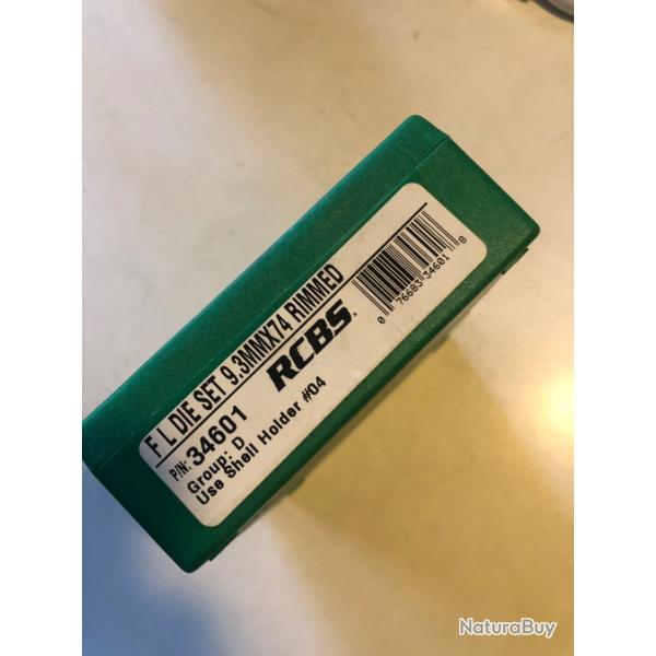 JEU D'OUTILS RCBS 9,3 x 74 RIMMED