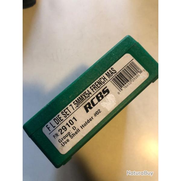 JEU D'OUTILS RCBS 7,5 x 54 MAS