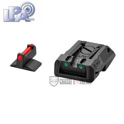 Hausse R&eacute;glable Fibre Optique LPA pour Sig Sauer 1911-22 Cal 22 Lr
