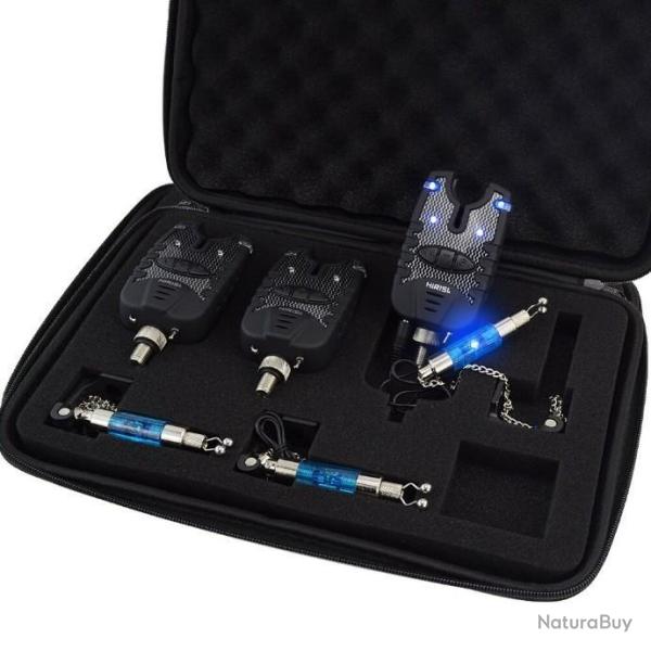 Ensemble de 3 D�tecteurs de Touche � LED - R�sistant � l'eau - P�che