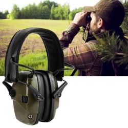 Casque Antibruit Electronique Compact - Ajustable - Ergonomique NRR 22 dB Pliable LIVRAISON GRATUITE