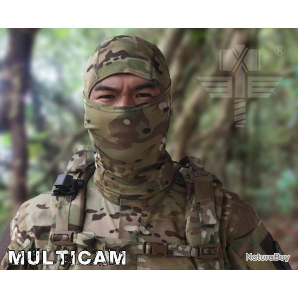 Cagoule Multicam For�t 3 positions Extensible Elastique Bonne Qualit� Chasse