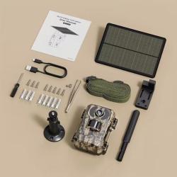 Cam&eacute;ra de Chasse Solaire 4G Rechargeable