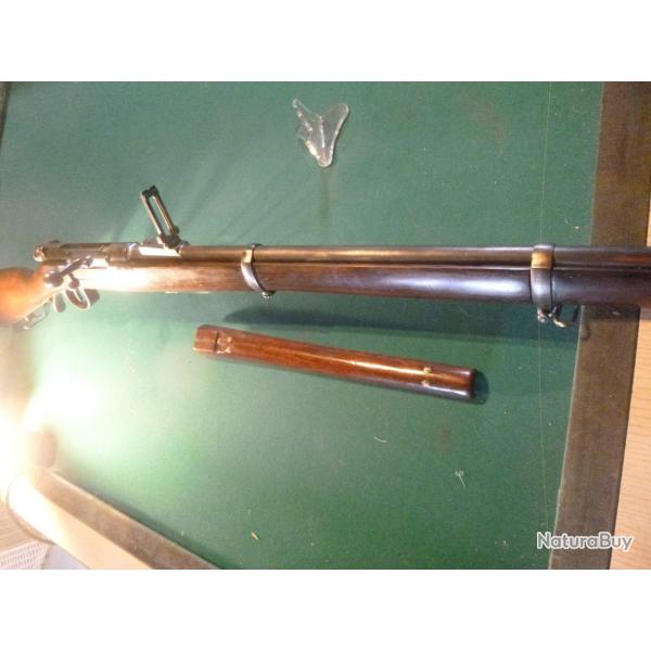 Superbe CARABINE STEYR KROPATSCHEK 1886 avec encore son garde main bois d'origine