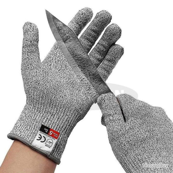 Gants Anti-coupure - Niveau de protection 5 - cuisine s�curit� poisson viande - P�che