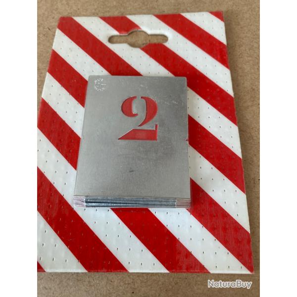 Chiffres pochoir 30 mm