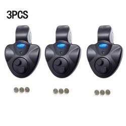 Lot 3 D&eacute;tecteurs de Touche - Sonore et Lumineux - Montage Canne &agrave; P&ecirc;che LIVRAISON OFFERTE