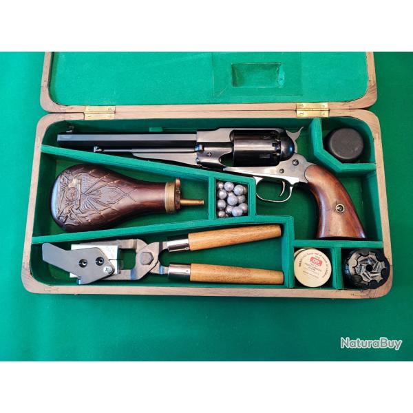 Coffret complet 1858 Pietta Comp�tition 2 barillets, amorces Cal.44