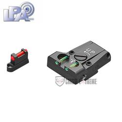 Hausse R&eacute;glable Fibre Optique et Guidon LPA pour CZ 75, 75B, 85 (NO Shadow)