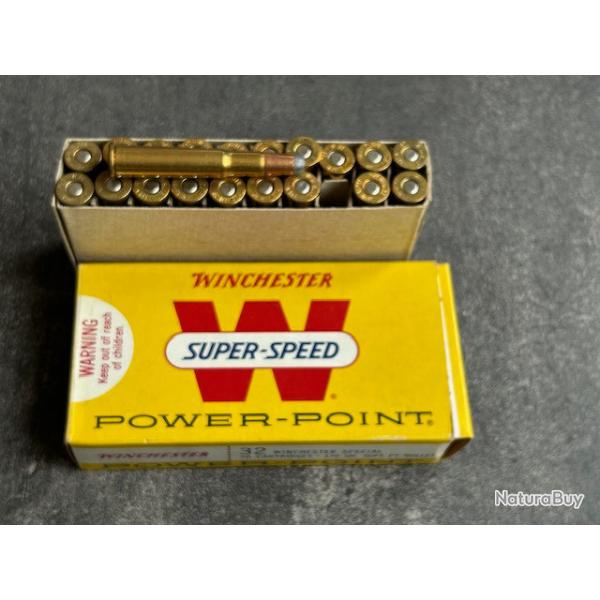 Boite originale de 20 cartouches .32 Winchester Sp�cial - WW SUPER - balle power Point