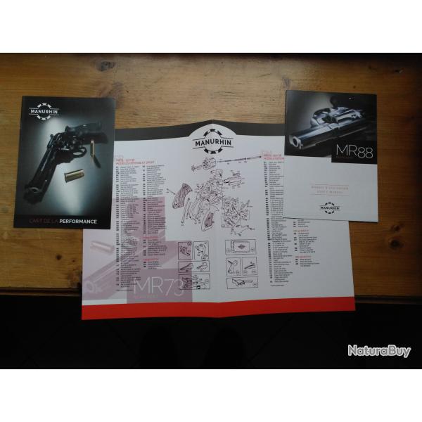 Livrets mr73 mr88 Manurhin