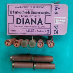 --Cartouches &agrave; broche calibre 24,  plomb de 7--