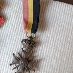 M&eacute;daille croix de guerre belge avec ruban