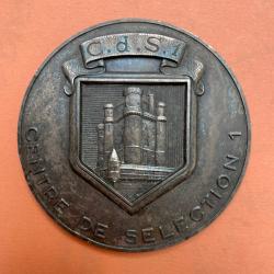 Ancienne M&eacute;daille de table  Centre de S&eacute;lection N&deg; 1