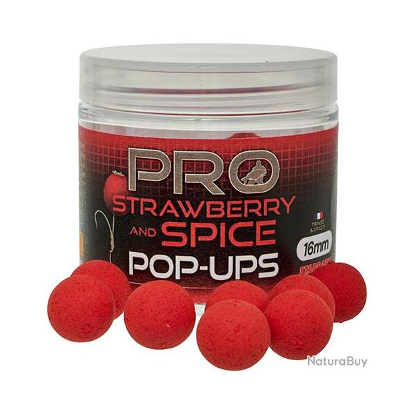 Pop Ups Starbaits Probiotic Strawberry & Spice 16mm 50g