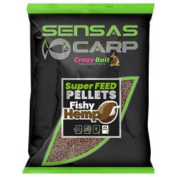 Pellets Sensas Super Feed Fishy Hemp 4mm 650g