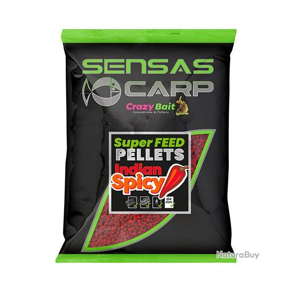 Pellets Sensas Super Feed Indian Spicy 4mm 650g